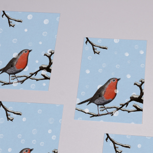 Postkarte "Robin"